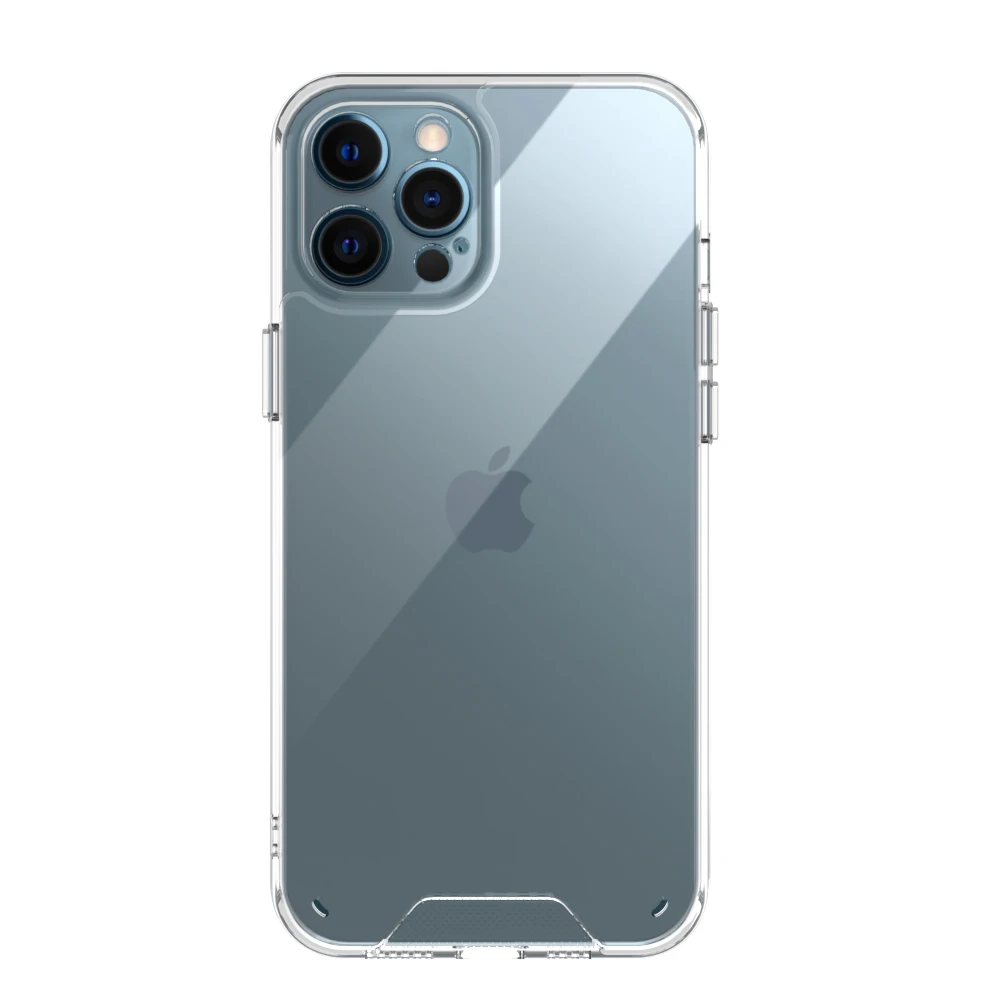 Camera Lens Protection Clear Plating Button Shockproof Bumper Space Case Cover For iPhone 13 Mini 12 Pro Max 11 Xs Xr 6 7 8 Plus
