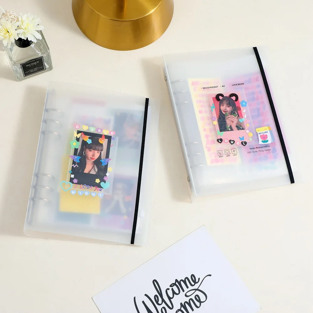 Fashion Photo Albums Card Collection album A5 Transparent Mini PVC Photo Album