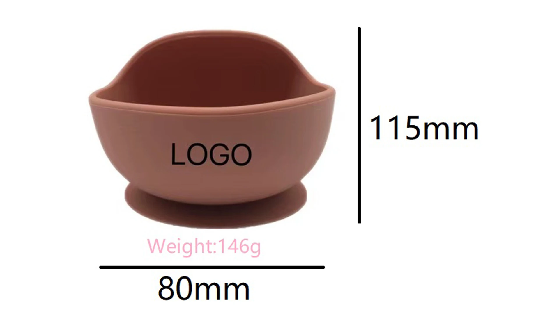 2022 Hot Sale Bpa Free Baby Bowl Baby Plate Silicone Baby Feeding Supplies Set Non-slip Suction Kids Dining silicon bowl