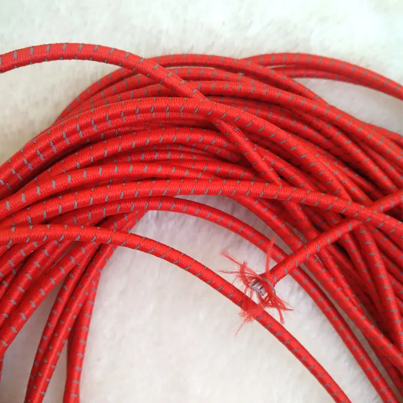 RE24 manufacturer hotsale Clothes and bags accessories 3mm elastic rope with reflective stitching line