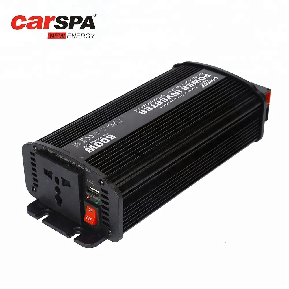 DC to AC 12vdc/24vdc to 110vac/220vac/230vac Power Inverter 600W Modified Sine Wave Inverter with USB