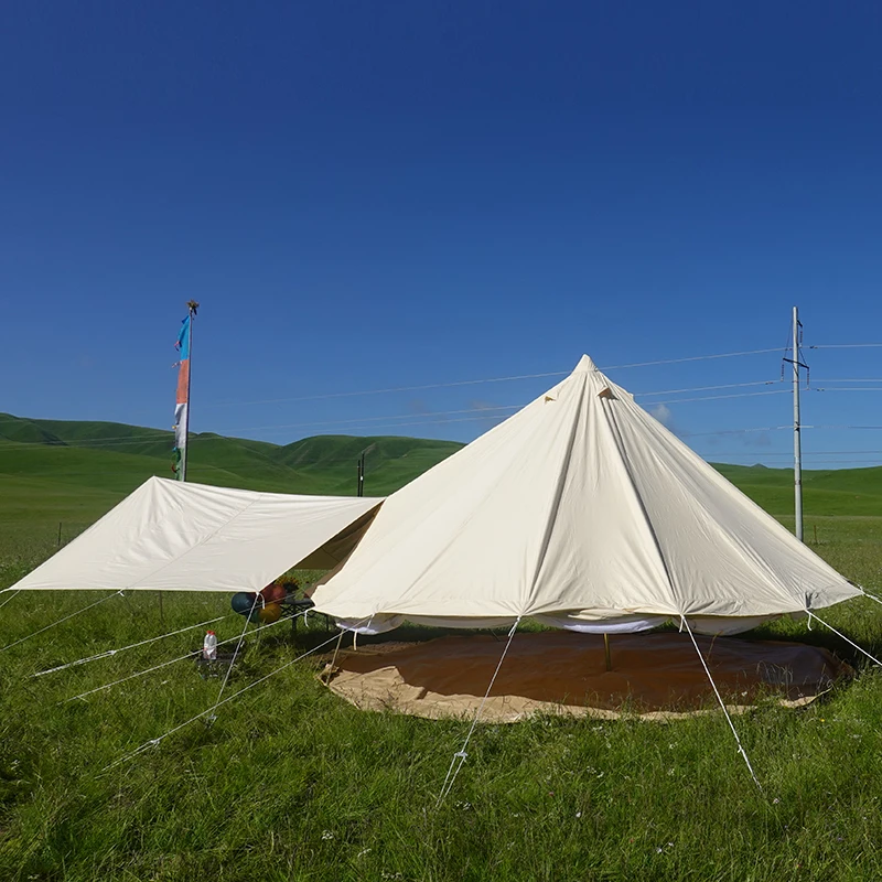 Outdoor waterproof canvas luxury camping tents