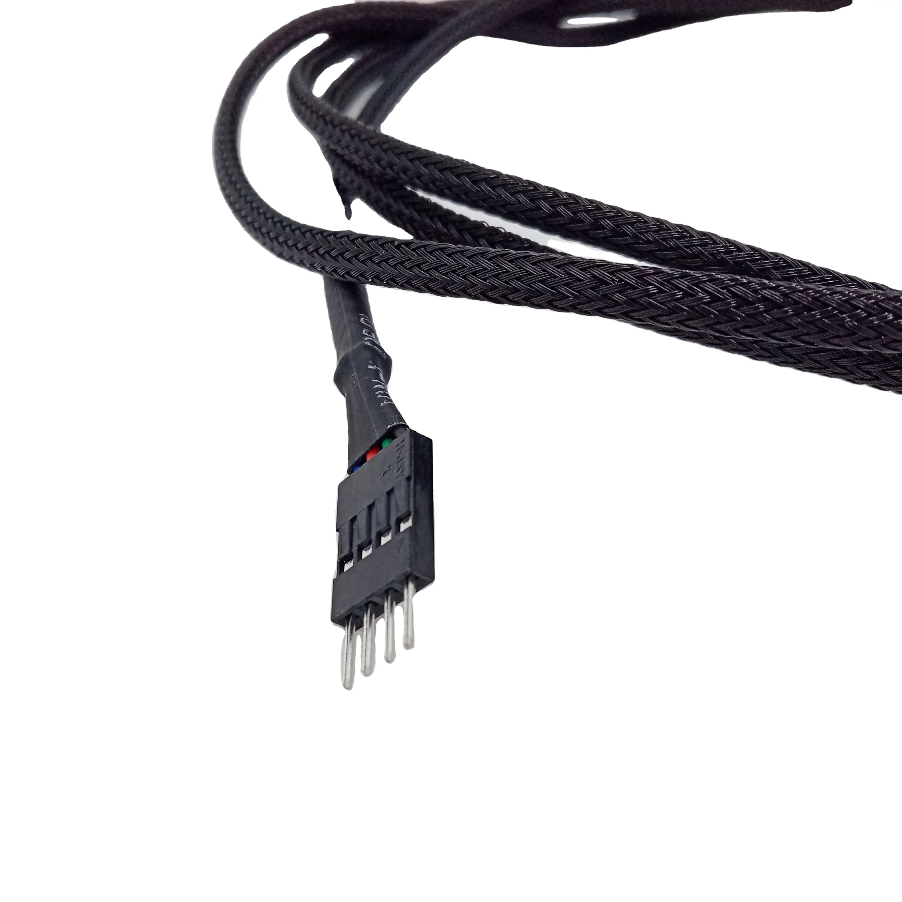 Custom low loss solderless 10mm 4-pin FPC flexible waterproof RGB LED strip connector for LED strip