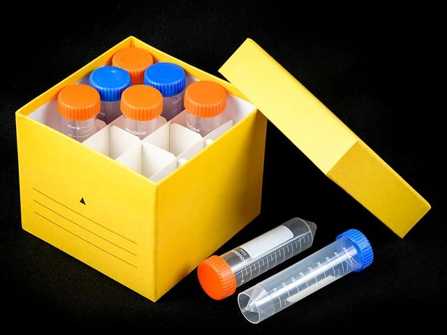 Lab Cryogenic Storage Boxes Cardboard Storage Freezing Box For Cryo Tube