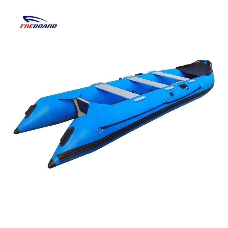 CE cheap  4.2m 3 persons  inflatable  fishing canoe  kayak  kaboat