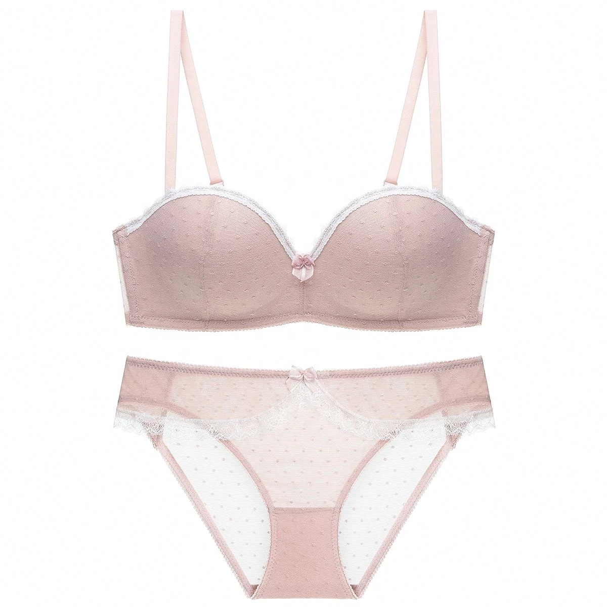 Custom Ladies Fancy Net Sets Wholesale Panty Size Bra