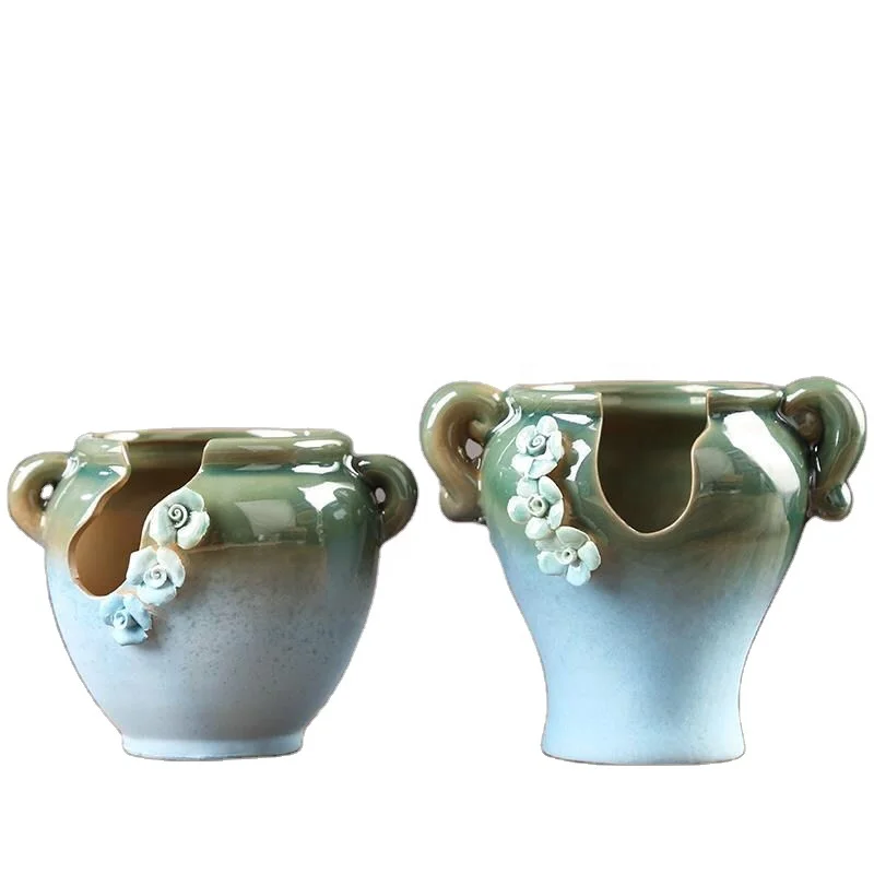 Indoor and Outdoor Porcelain Flower Pot Porcelain Planters Porcelain  Animal Pots