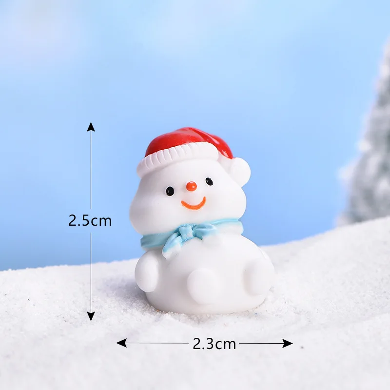 Santa Cute Snowman Bonsai Decoration Snow Christmas decorations resin accessories