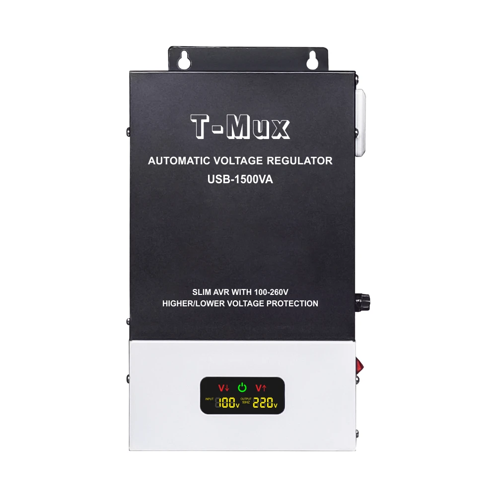 ac automatic voltage regulator slim type 500-2000VA slim AVR