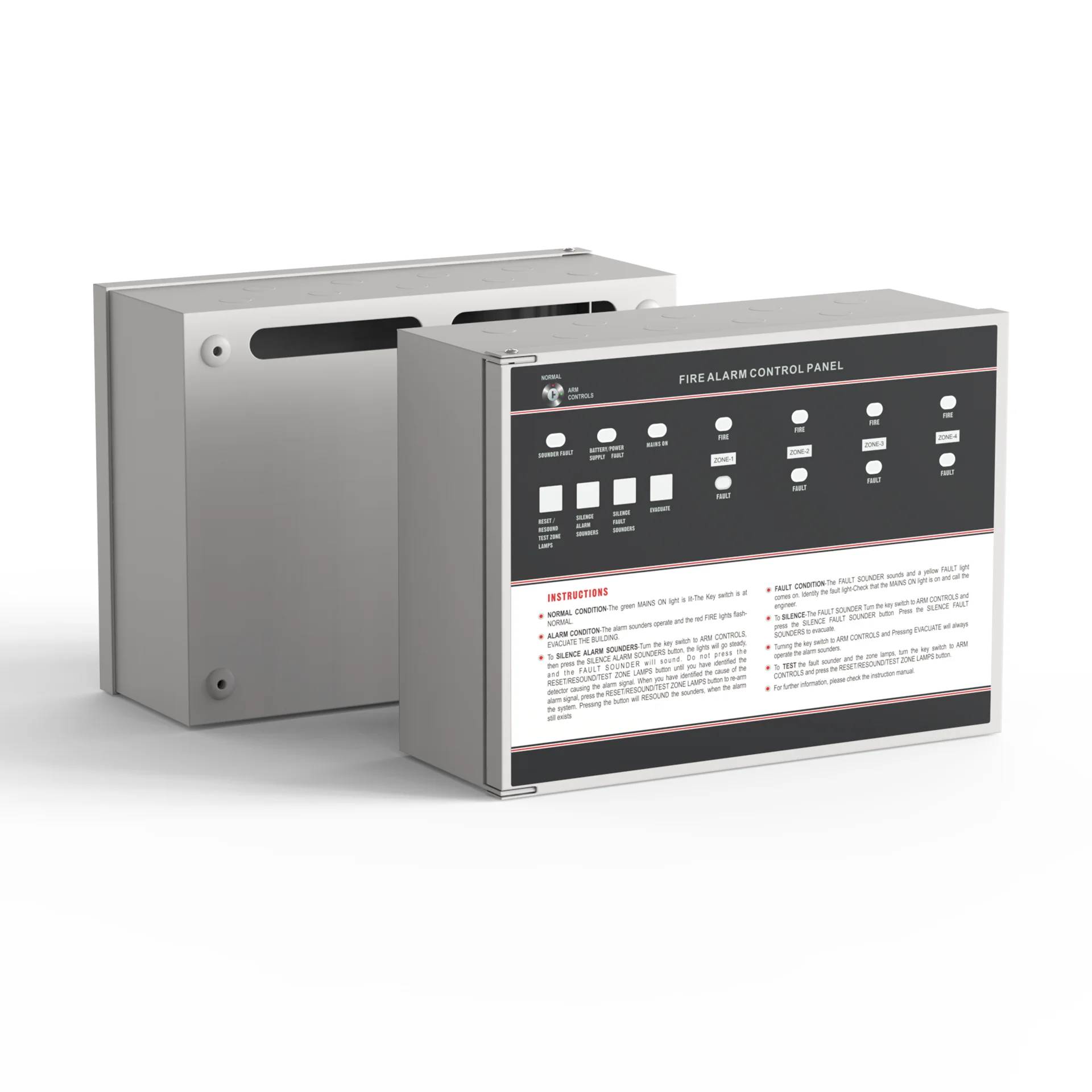 Fire Alarm System 2 Zone 4 zone 8 zone Conventional FACP Fire Alarm Control Panel