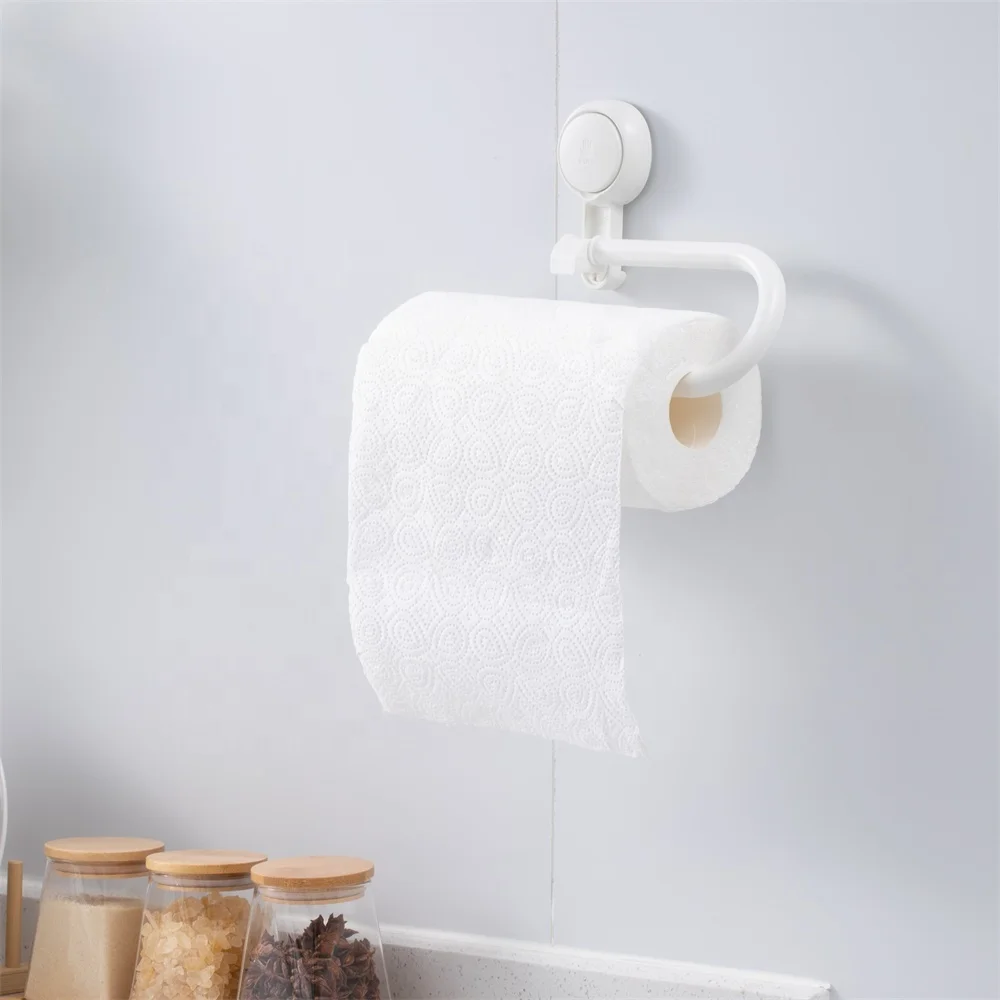 Premium Tissue Rack Waterproof Caddy Rack Toilet Wall Mounted Organizer Bathroom Kitchen Vacuum Tissue Paper Holder