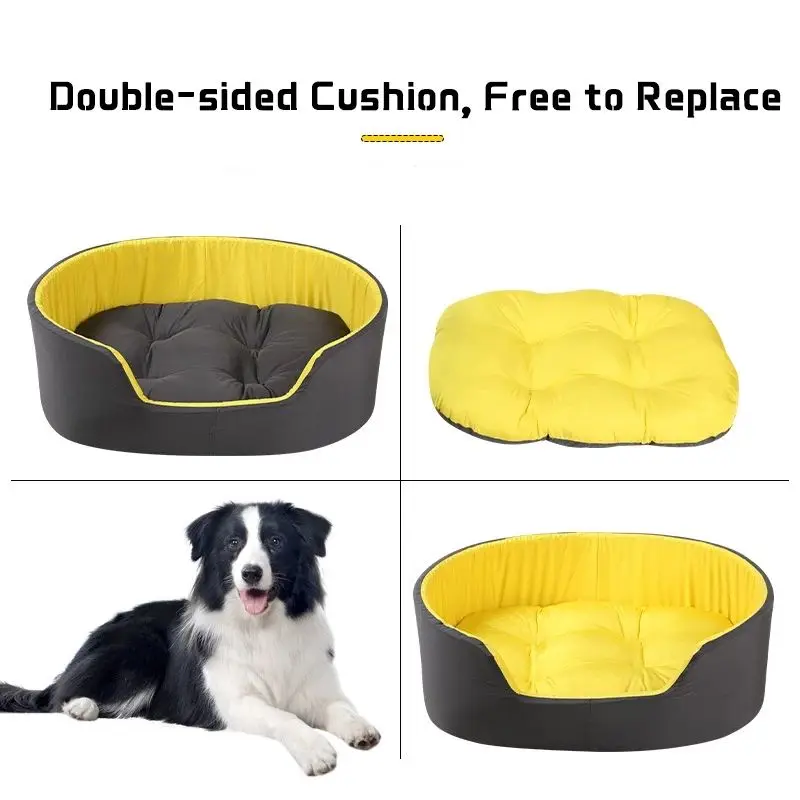 Washable Luxury Pet Bed Cushion Four Colors Dog Bed Memory Foam Kennel Mat Large Pet Beds