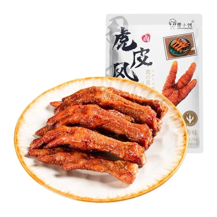 Snacks with Chinese characteristics are crisp, elastic and delicious. Fried chicken feet with bone chicken  120g