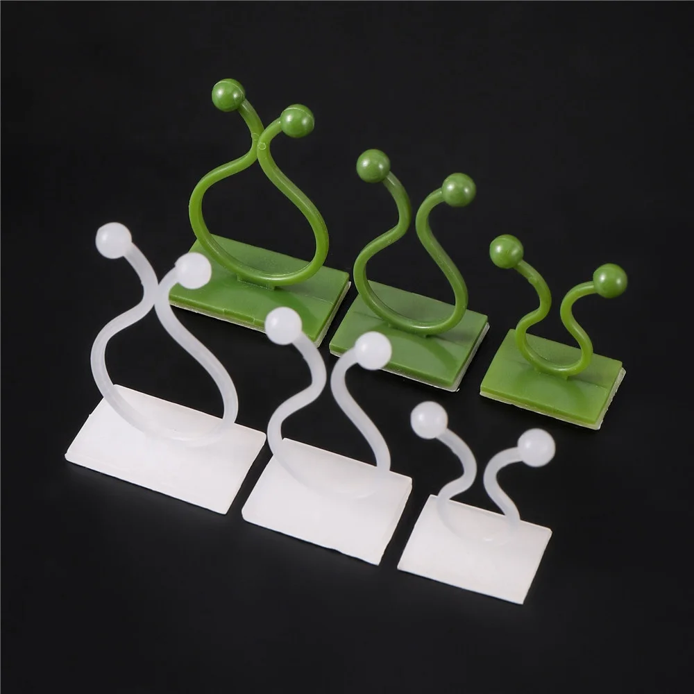 Wall Rattan Clamp Plant Climbing Wall Self-Adhesive Buckle Hook Vine Hanging Fixator Plant Stent Fixed Clip