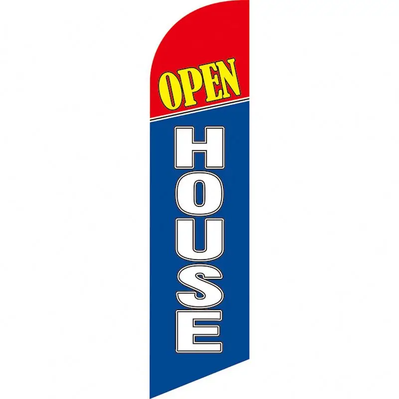Custom Beach Flag Printing promotional Advertising Open House exhibition event outdoor Feather Flag