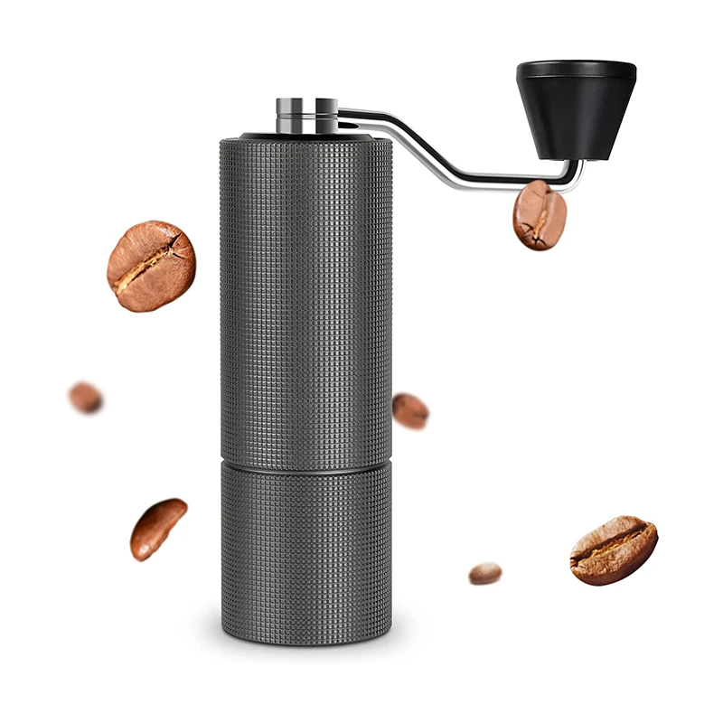 With Adjustable Coarseness Setting Metal Handheld Coffee Grinder Conical Burr Hand Coffee Bean Mill