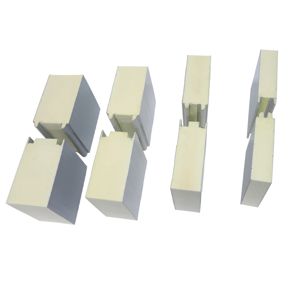 Color steel corrugated insulated  PIR/PUR/rock wool/EPS sandwich panel for roof and wall of clean room/warehouse