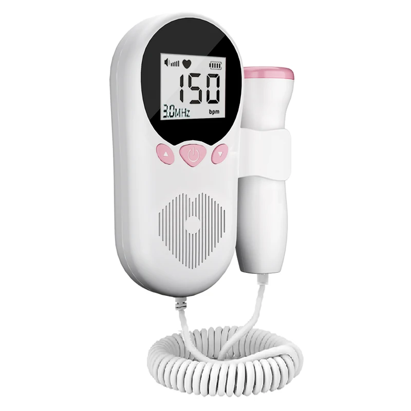 Wholesale Home Medical Ultrasound Instruments Pocket Doppler Foetal Portable Baby Heart Rate Monitor Ultrasonic Fetal Doppler
