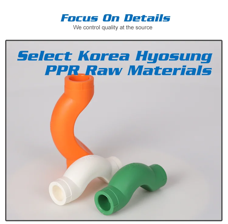 Plumber Material PPR Water Pipe Fittings Plastic Cross Over Bridge Bend PPR Bridge Elbow