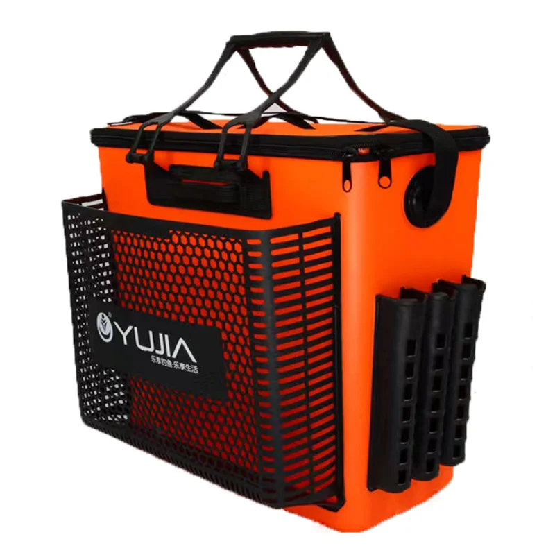 Outdoor Fishing Product Foldable Live Fish Fetch Water EVa Tackle Fishing Bag Bucket