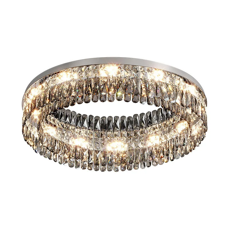 JYLIGHTING D80CM 240 Вт модем китайский K9 хрустальный потолочный светильник для спальни светодиодный с изменением цвета