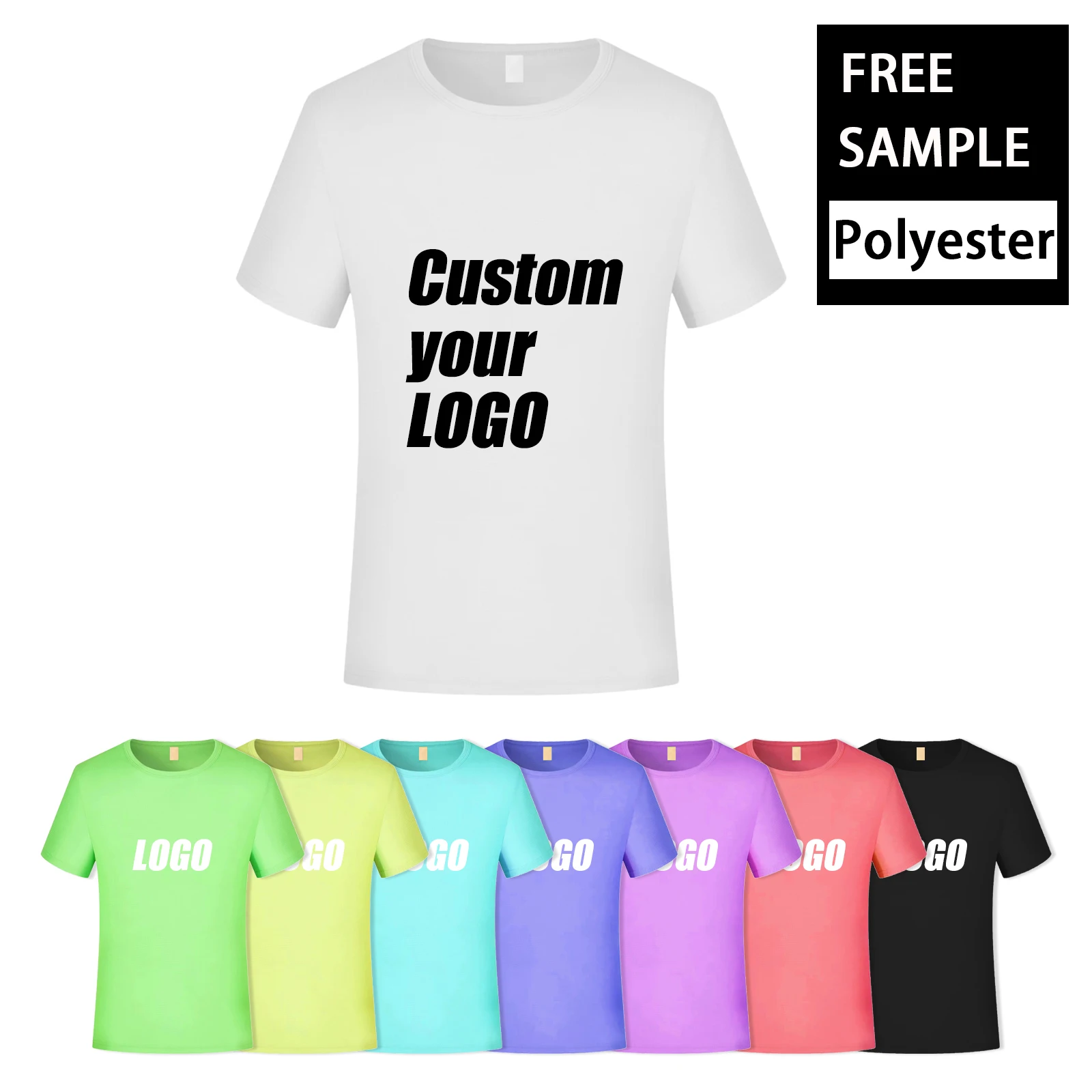 Wholesale Short Sleeve Fitness Gym quick dry T-shirts For Men Custom Logo 100% Polyester sublimation  T shirt