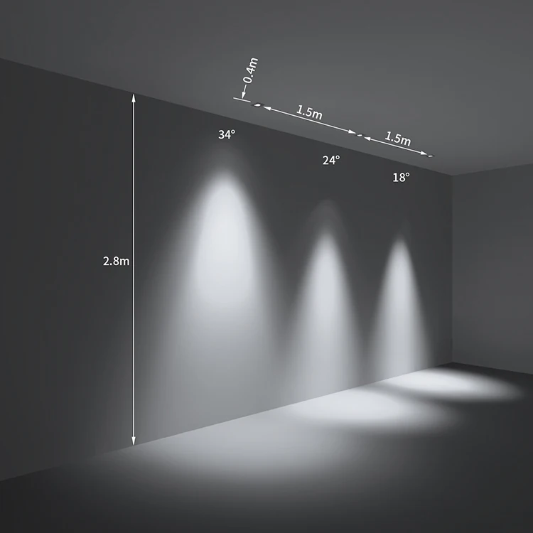 Deep Anti Dazzle Trimless Aluminum IP44 10W 12W 14W COB LED Spot Light