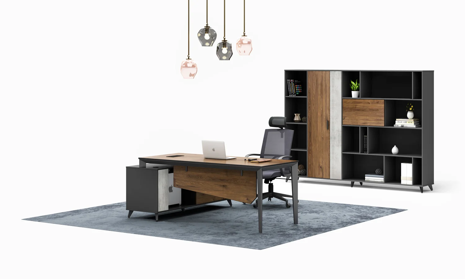 Design Luxury Durable Modern Executive Manager Reception Office Furniture L Shaped Office Computer Desk Table