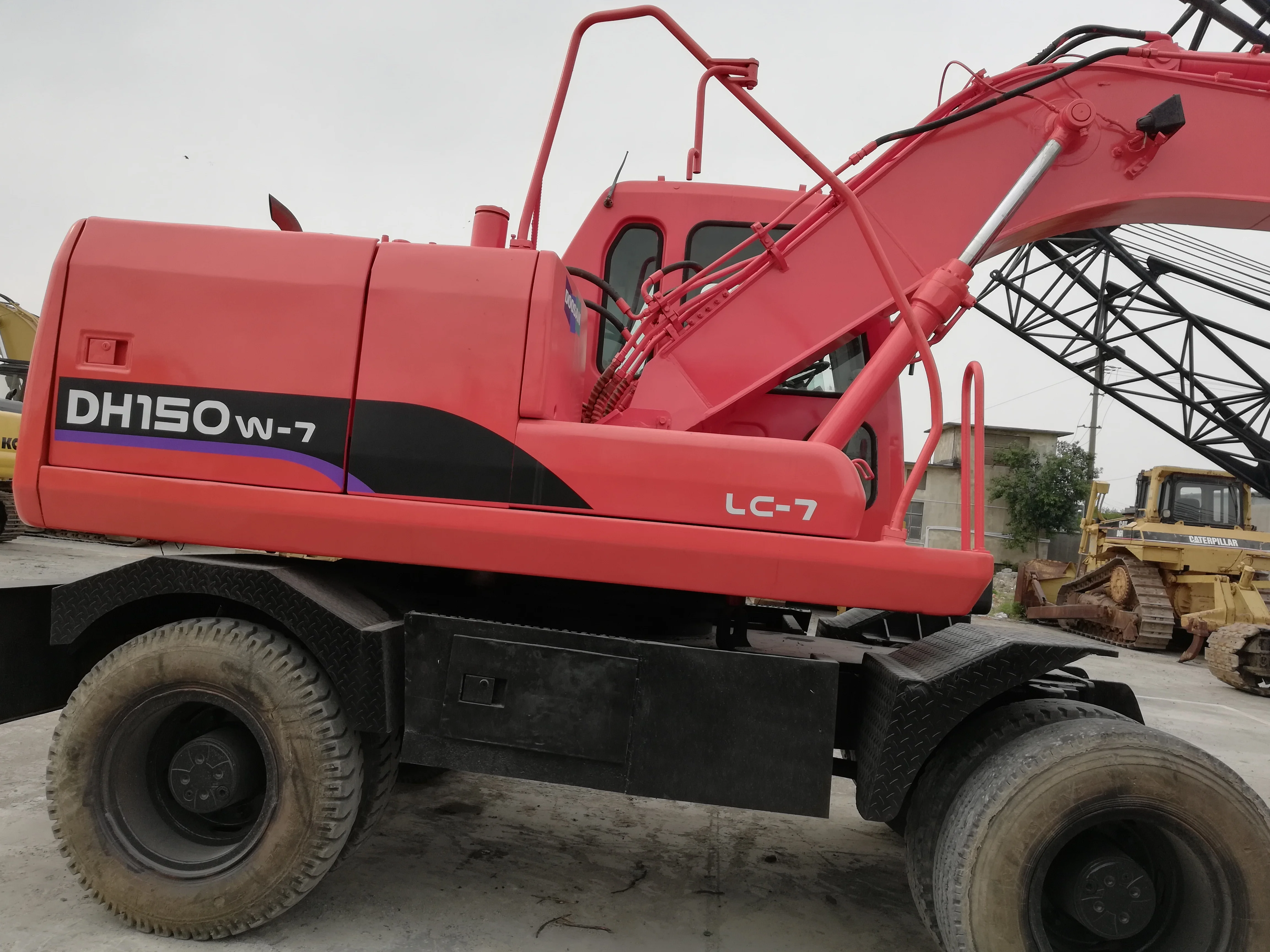 USED DOOSAN DH150W-7 HOT SELL CHEAP PRICE WHEEL EXCAVATOR