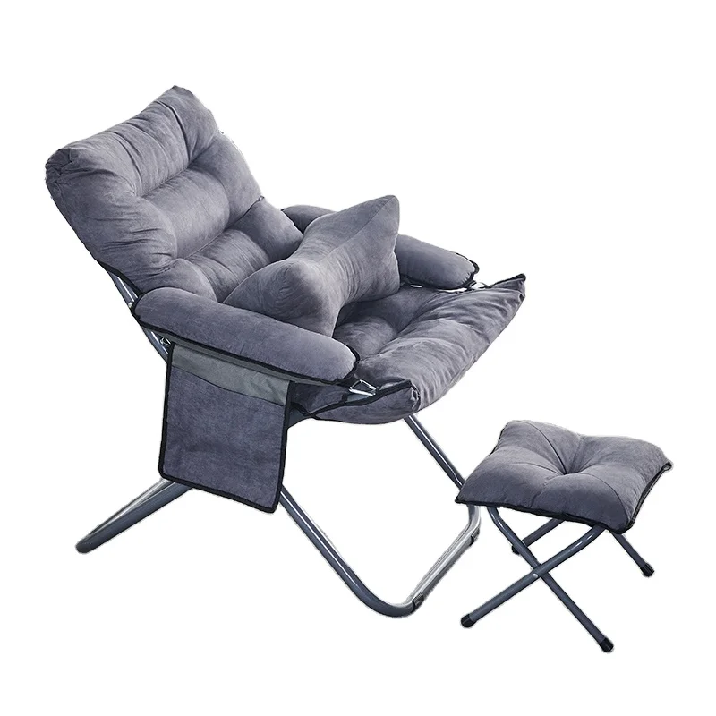 Living Room Recliner Chair Velvet Fabric Reading Single Sofa Chairs For Girls