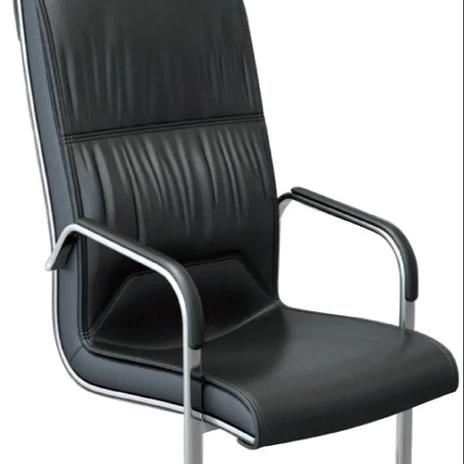 office training low back pu leather conference visitor chair office furniture