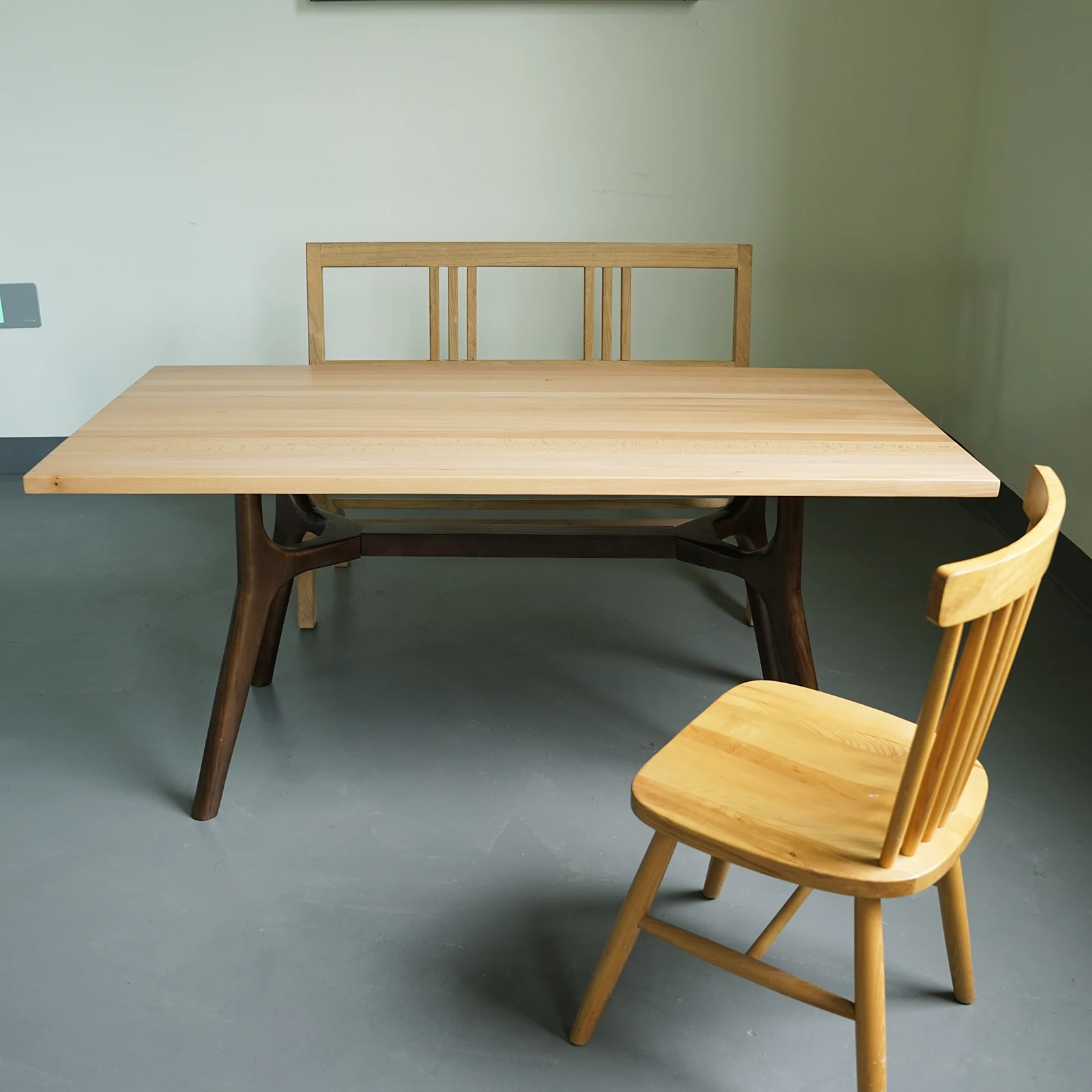 Solid Beech Wood Table Top Wooden Furniture 2024 New table legs wholesale Selected timber