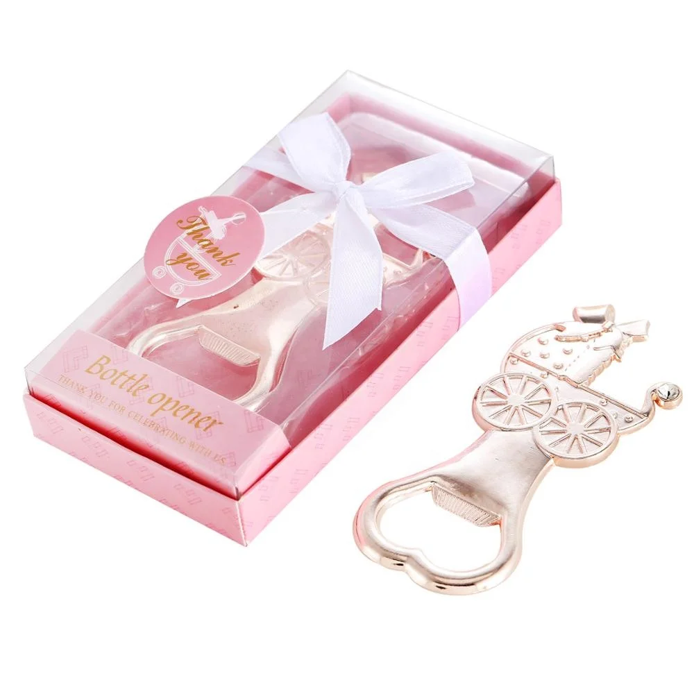 
Baby Shower Baby Birthday Wedding Souvenirs Guests baby carriage Keepsake bottle opener 