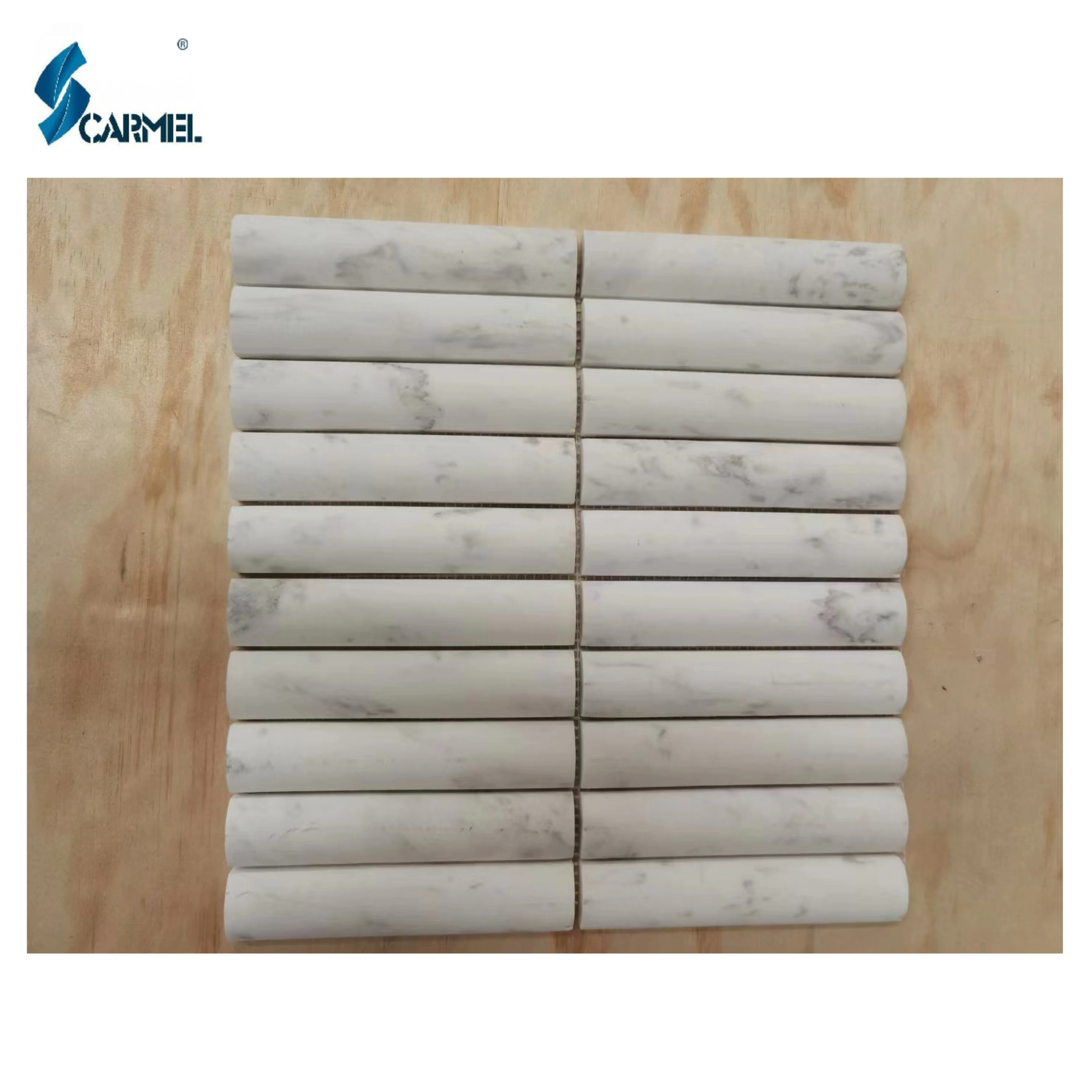 CARMEL STONE Wholesale White Marble Basalt Bathroom Wall Floor Tile Mosaic For Sale
