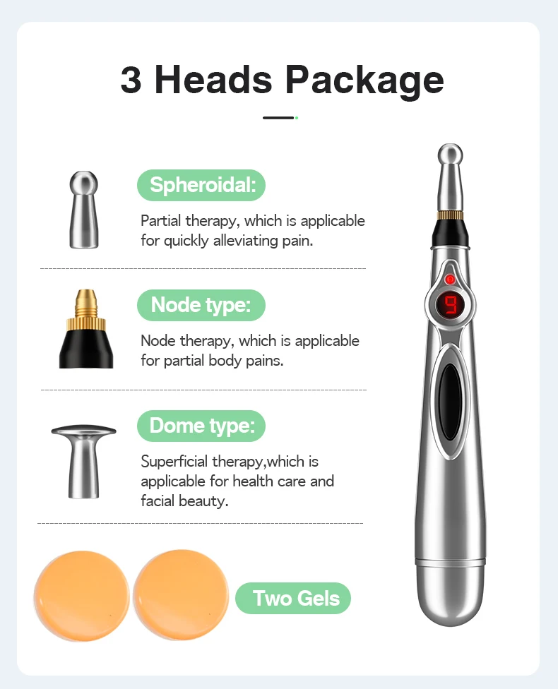 
Portable meridian heal pulse pain relief electrical stimulation electronic acupuncture laser pen massage 