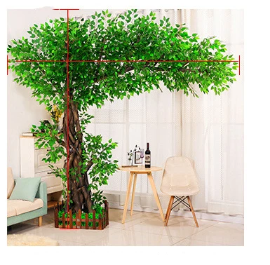 Искусственное безвредное дерево без запаха 200 см 300 большое искусственное для украшения парка