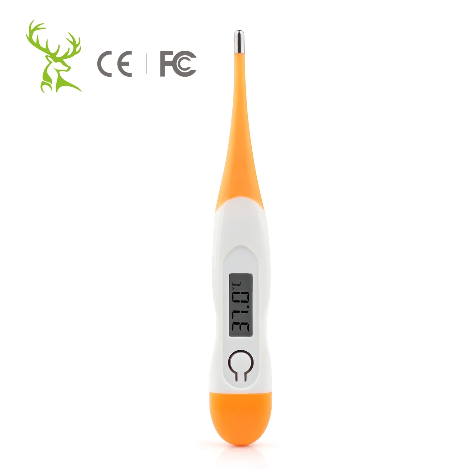 Waterproof smart sensor digital mini basal body temperature pen type armpit clinical oral thermometer with flexible probe