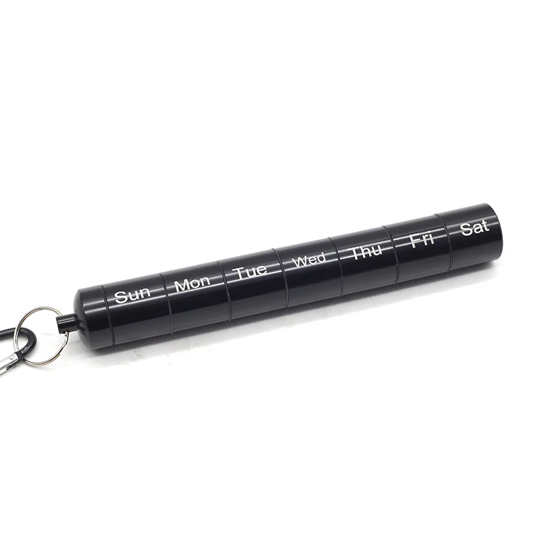 2024 Athmedic food grade Waterproof aluminium Pill Box Metal Keychain Pill Box aluminium Pill Box Bottle