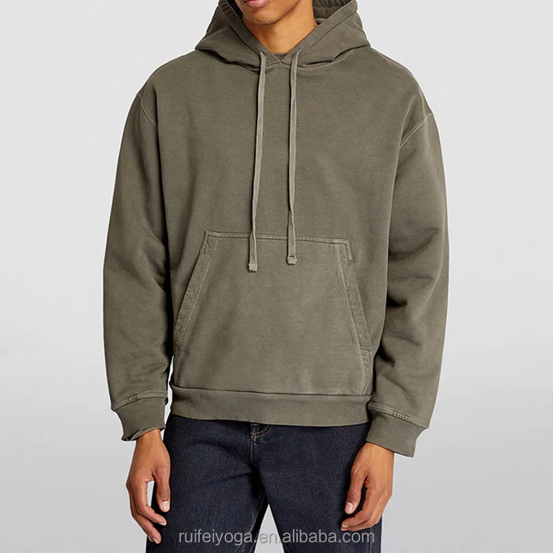 Sustainable Eco Friendly Bamboo Hemp Men Hoodie Streetwear Pullover Recycled Clothing Vintage Fleece Organic Cotton Hoodie