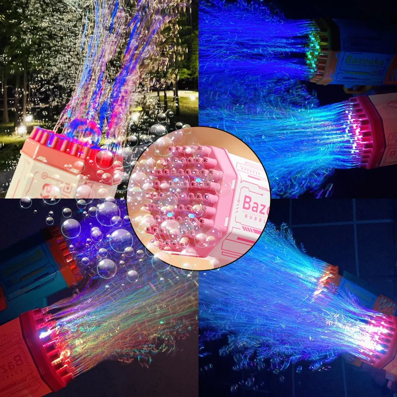 Kids 69 Holes Led Rocket Launcher Bubble Gun Maker, Bubble Gun Toys Manufacturers, Electrical Bubble Gun Toy