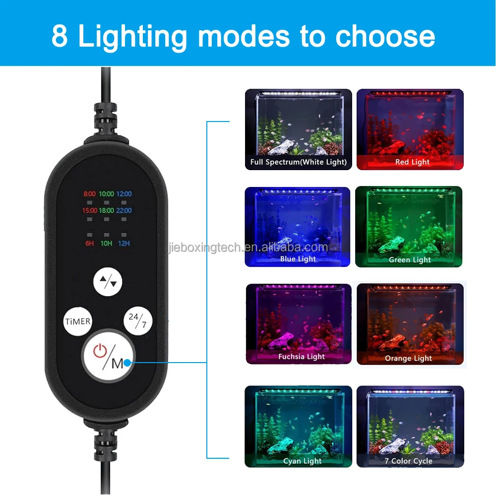 Aquarium lights  24/7 nature mode autocycle Full Spectrum Aquarium led light with Timer, Dimmable for Plant Aquariums