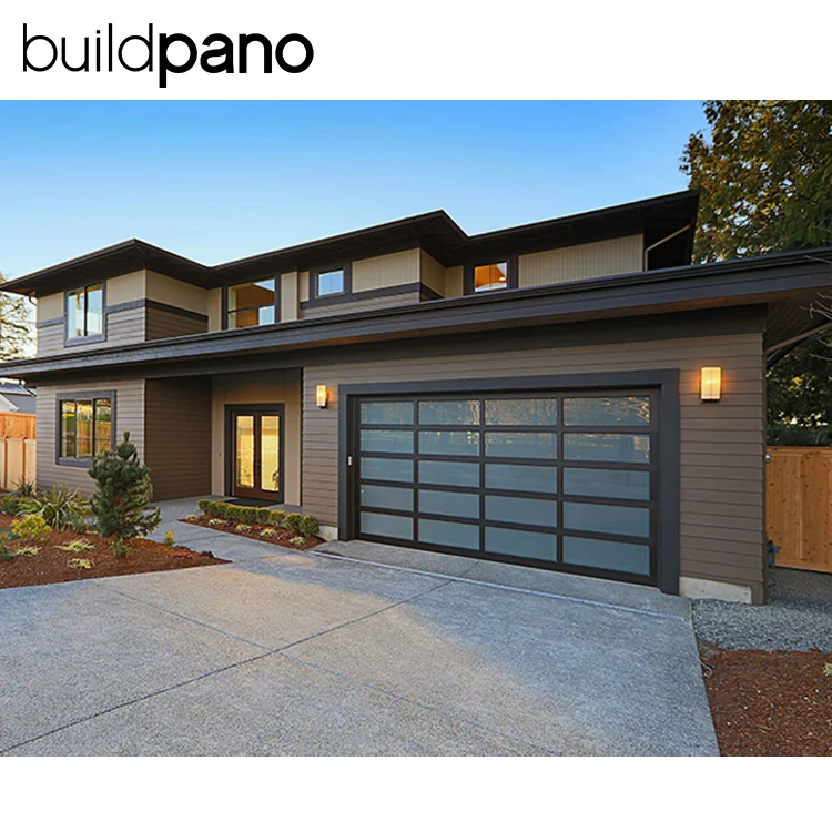 Frosted Glass Garage Trailer Door 9X7 Garage Door White Good Price Aluminum Garage Door Single