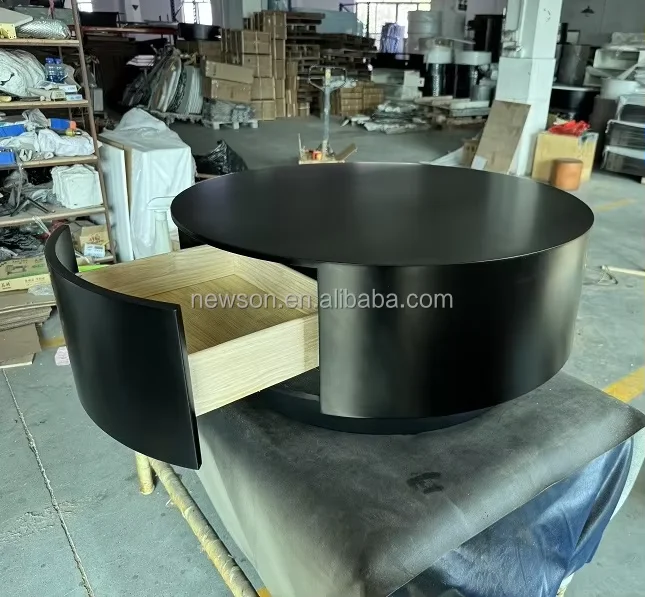 Журнальный столик из фанеры в современном стиле на заказ с боковым столиком для гостиной