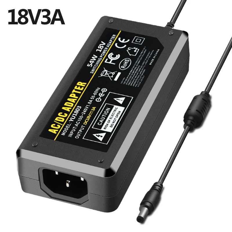 Top Quality 18 volt Desktop Type 18V 3A 3.3a AC/DC Power Adapter