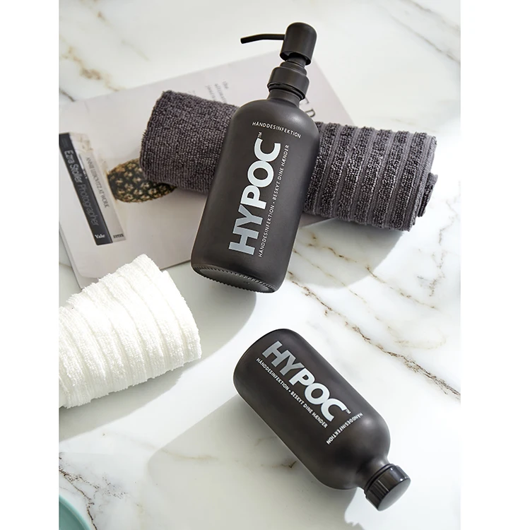 Factory Director Boston Round Hair Conditioner Empty Luxury 100ml 200ml Glass Soap Dispensers