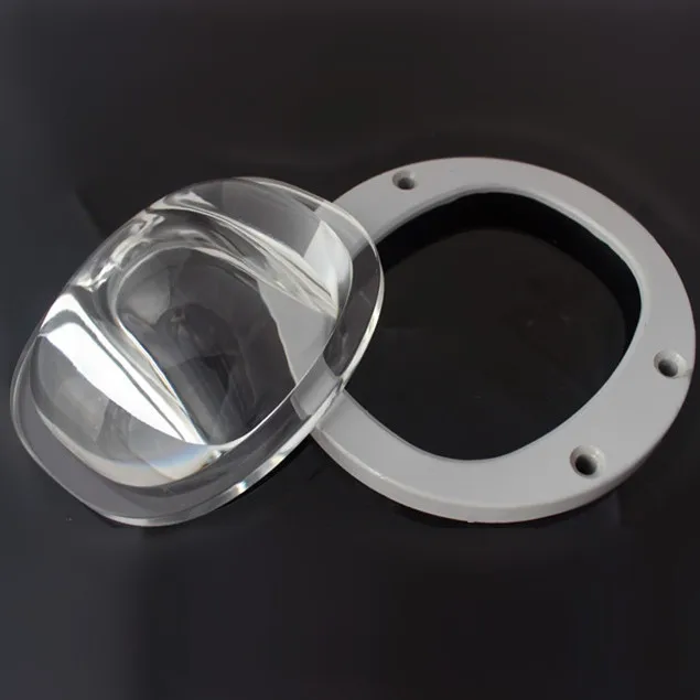 highway lighting type4 very short oval glass lenses for tunnel light street lamps led