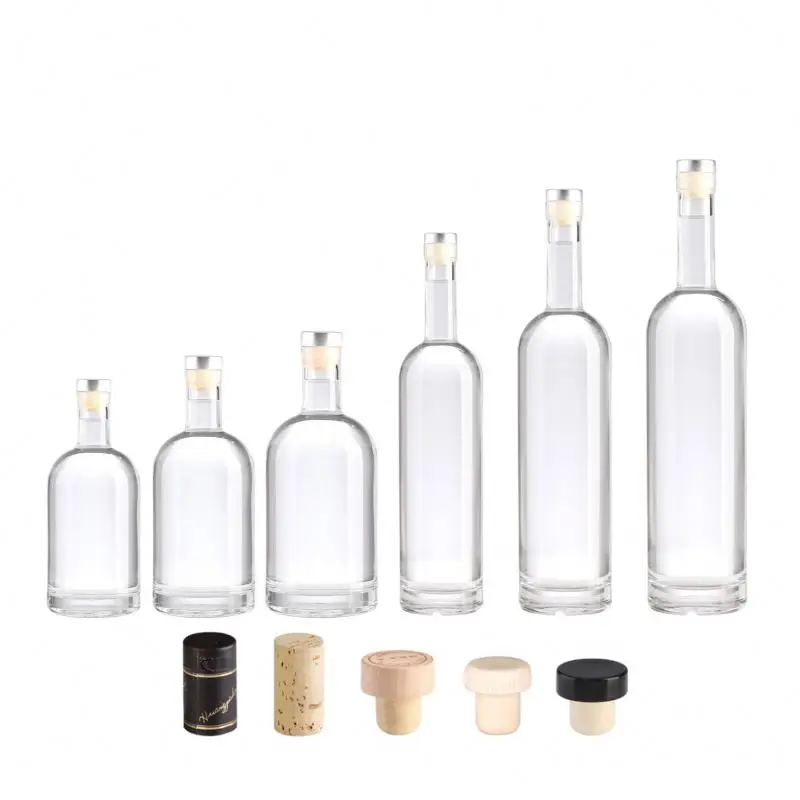 Fashion wine Glass Bottle 500ml With Cork Top