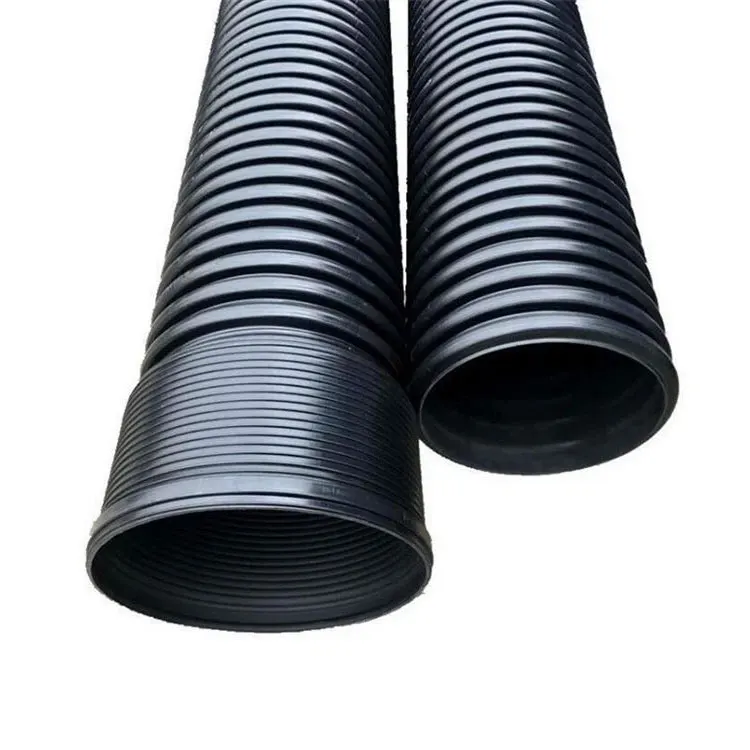 20 inch 500mm corrugated drain pipe double wall corrugated pipe line corrugated plastic pipe sizes