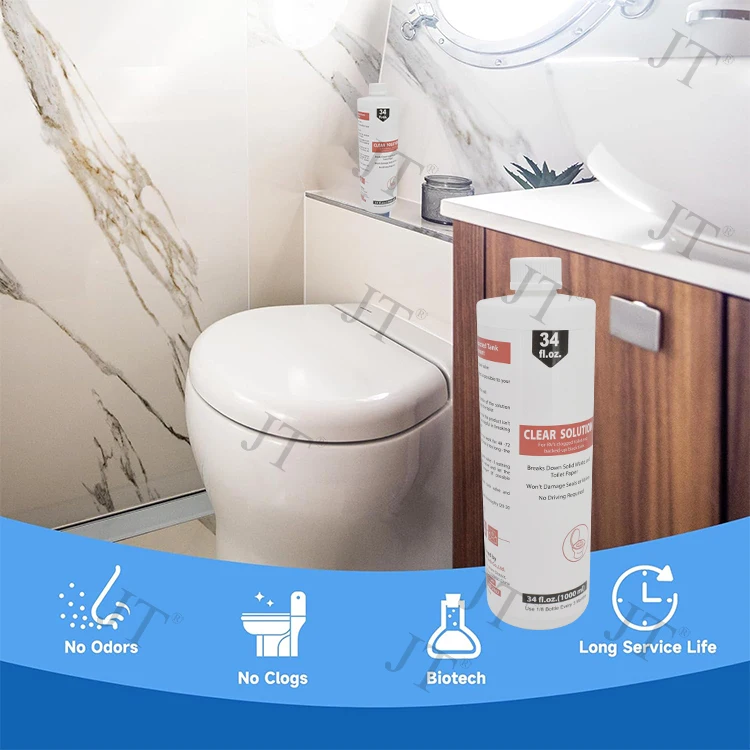 Toilet Unclogging Cleaner Odor Eliminator Fresh Flush Septic Tank Treatment