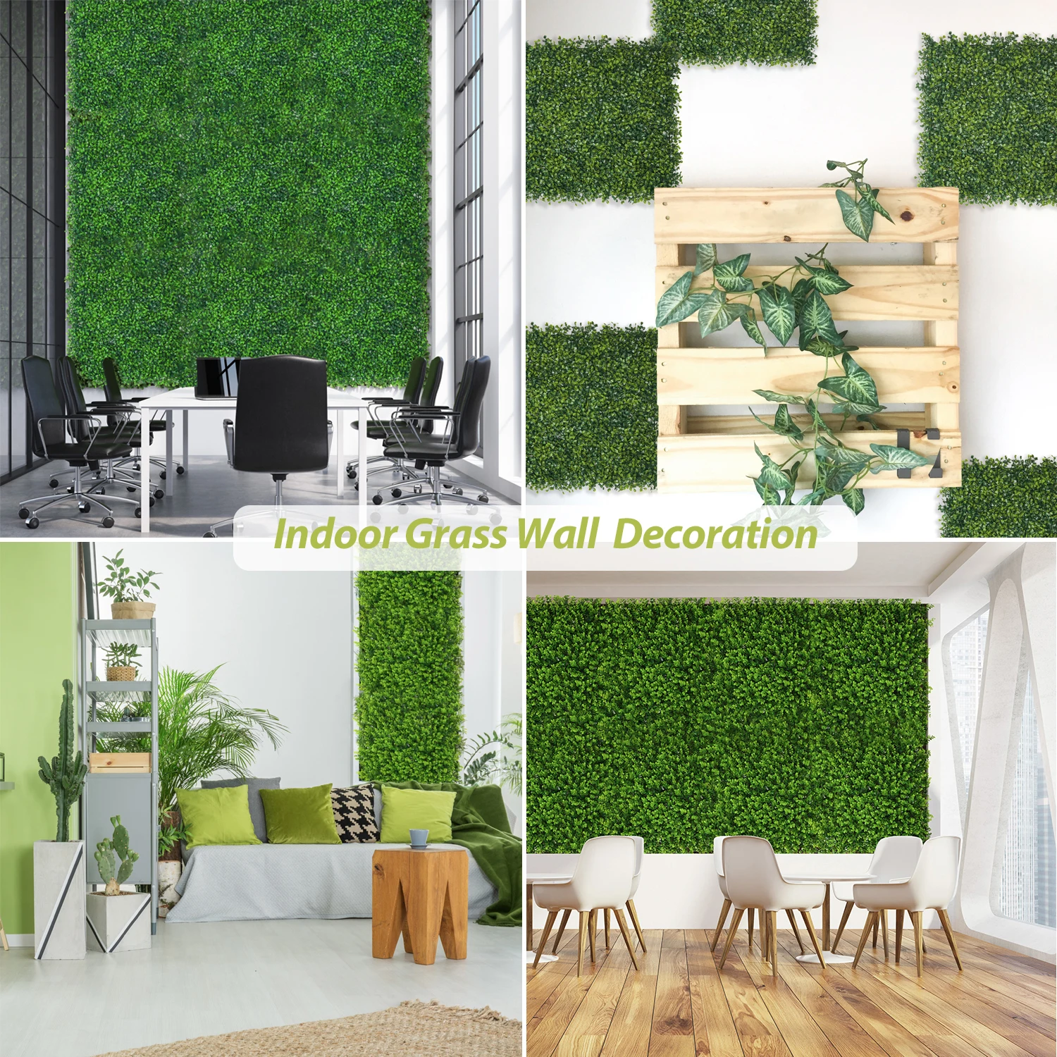 IVY wall Grass Wall Panel Artificial Plant Wall Grass SKZ50-JIAO Artificial Boxwood Hedges